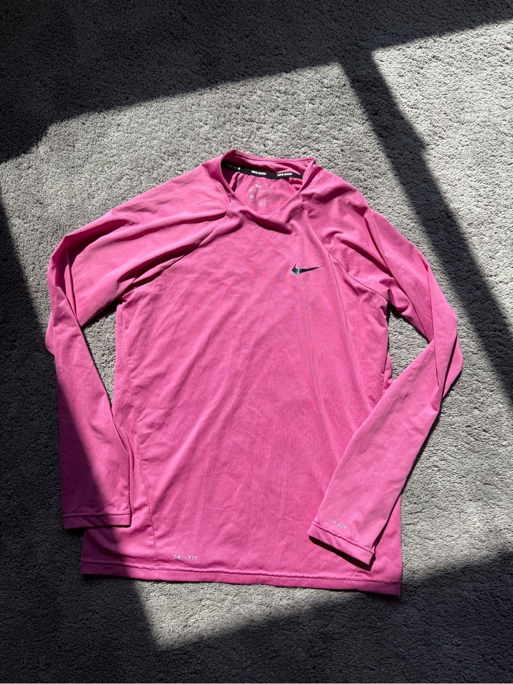 Nike Swim Dri-FIT Long Sleeve Athletic Top - Pink